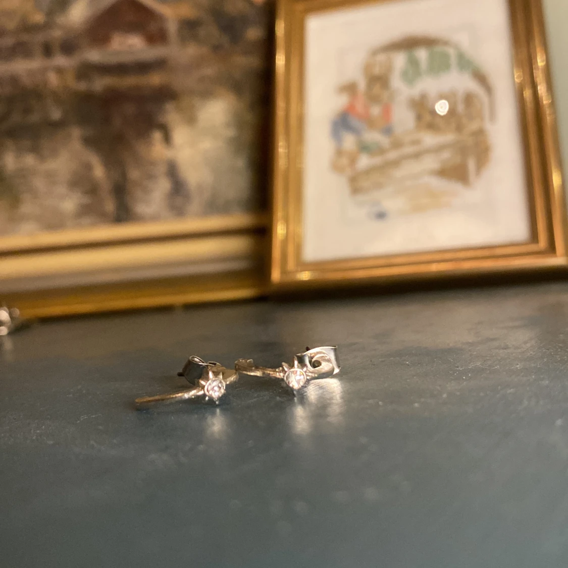 Silver stjärna örhänge - 91