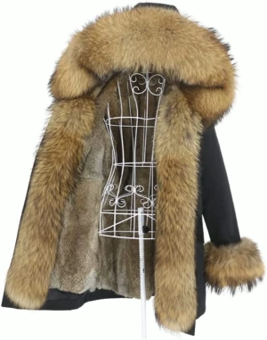 Pälsjacka  - Pälsjacka storlek M, använd 3-4 gånger 