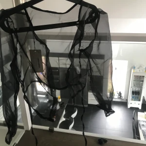 Genomskinlig tröja - Genomskinlig tröja med ballongarm