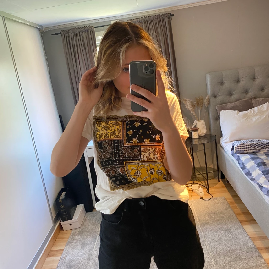 Mönstrad t-shirt  - 90