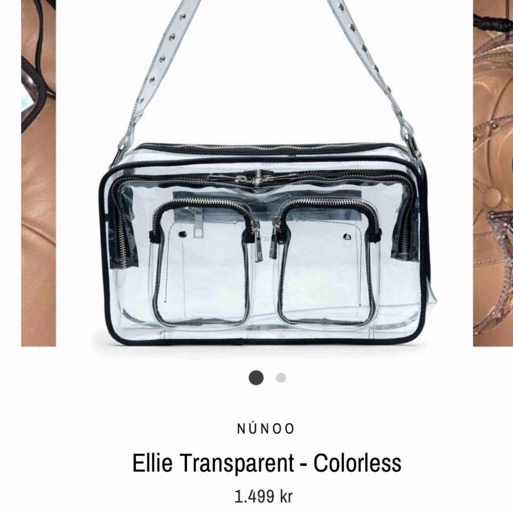 En nunoo bag i modellen Ellie transparent | Plick Second Hand