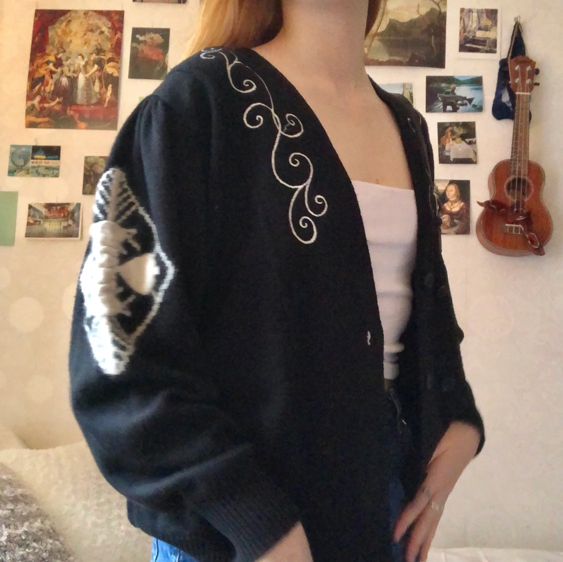 Stickad kofta - 90
