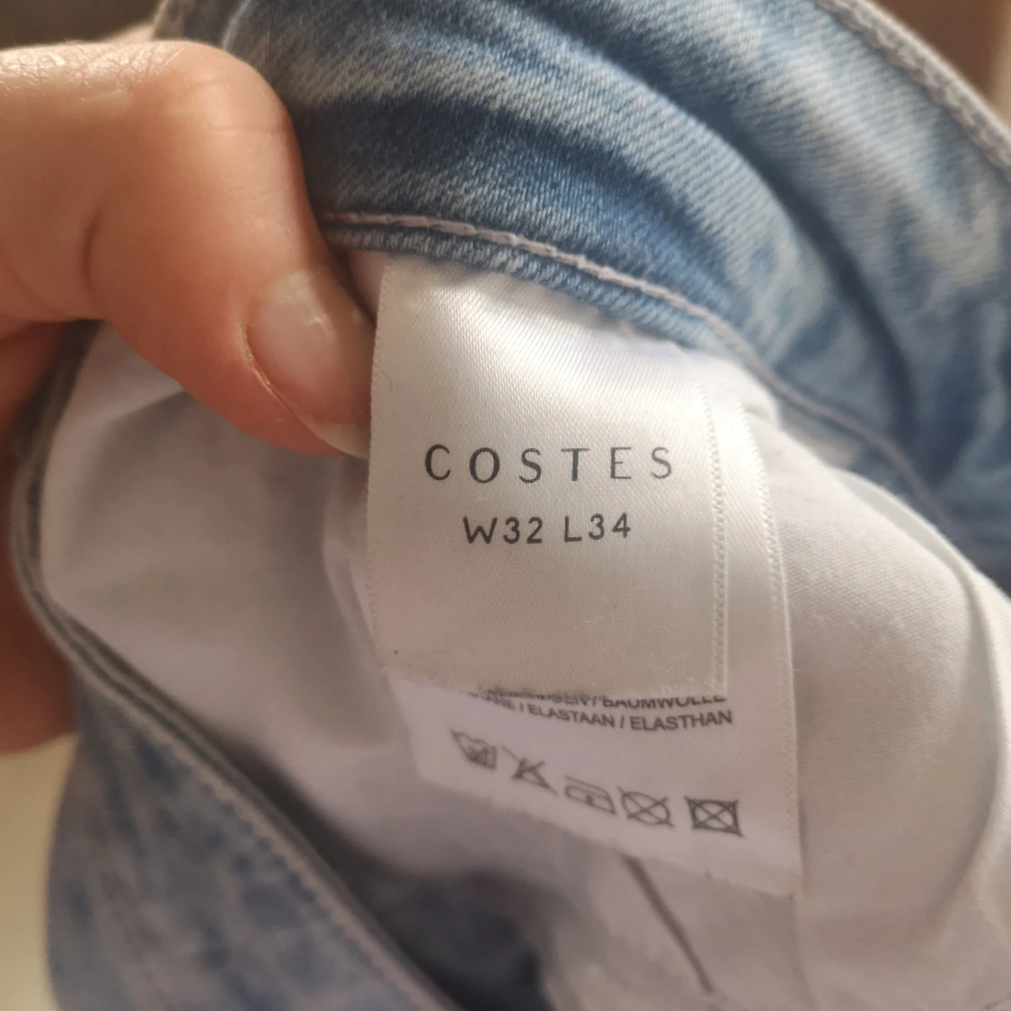 Ljusblå bootcut-jeans  - 91