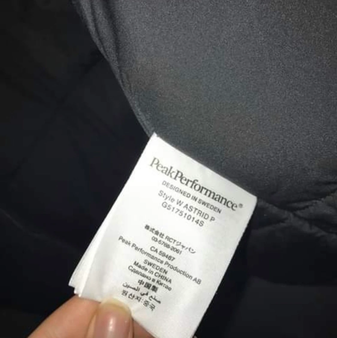 Peak performance jacka storlek L - 91