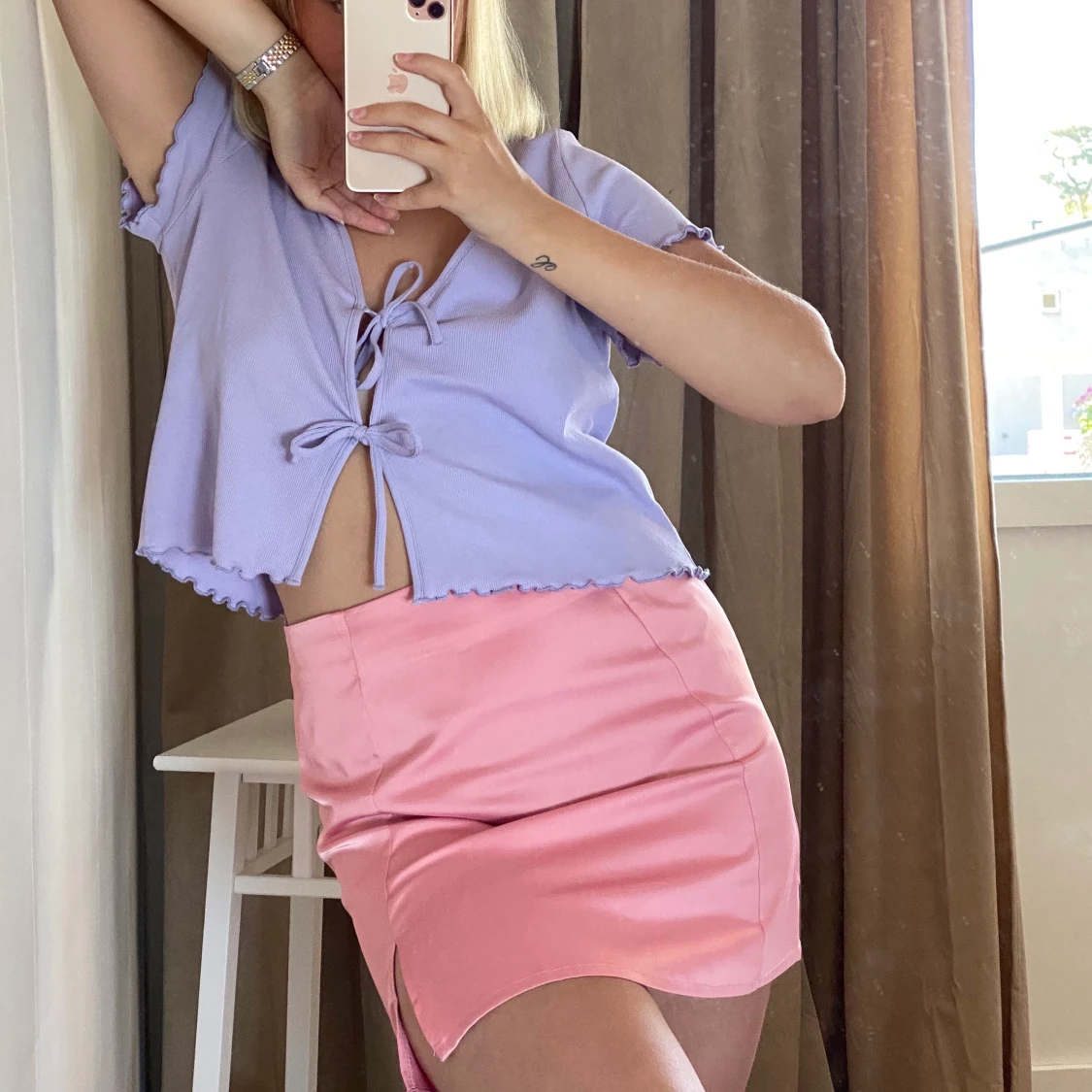 Lila topp från Monki