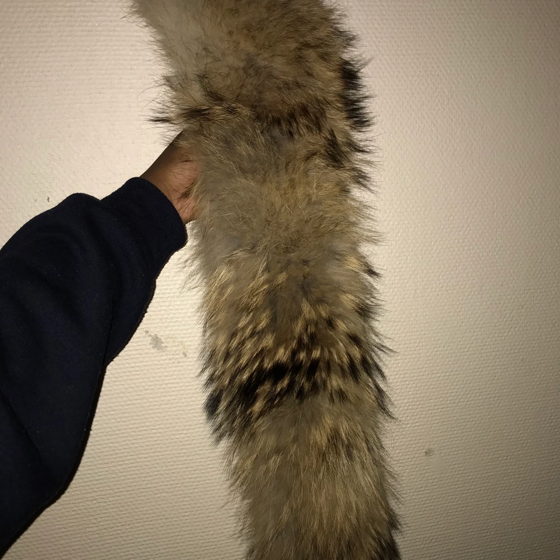 Stor äkta pälskrage - 90
