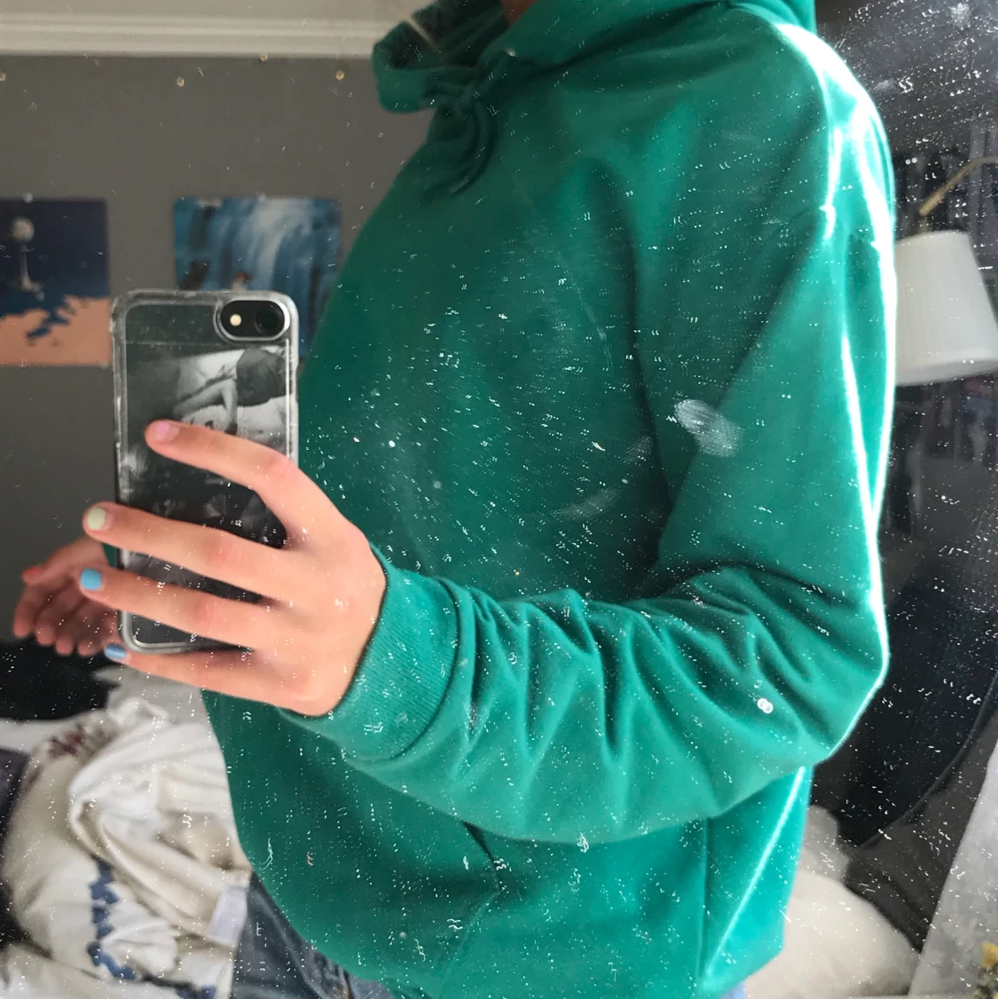 Grön hoodie från carlings strl L - 90