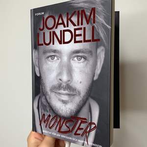 Joakim Lundells bok ”Monster”. Har inte ens öppnat boken. Ordinarie pris 189:-