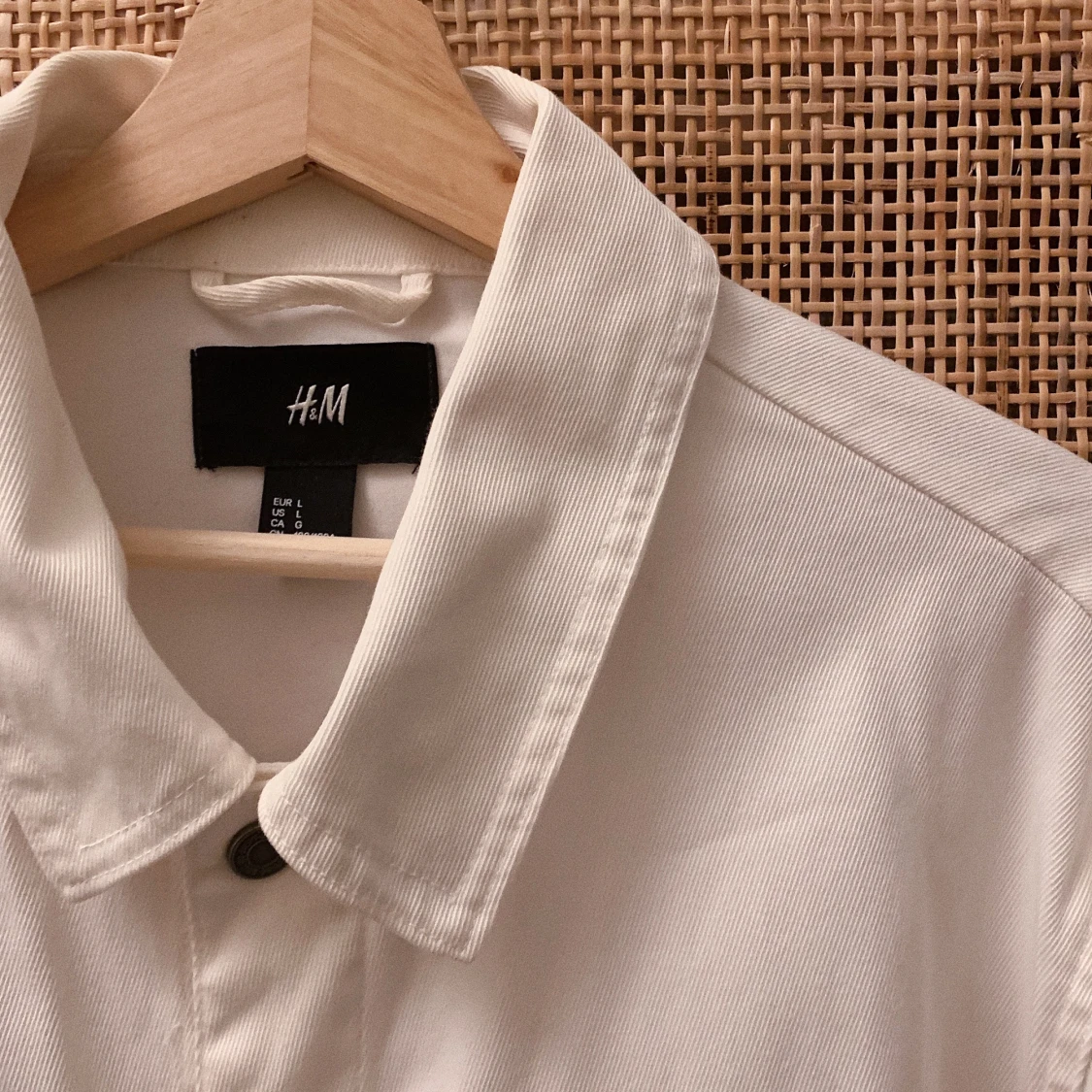 Vit Jeansjacka  - 90