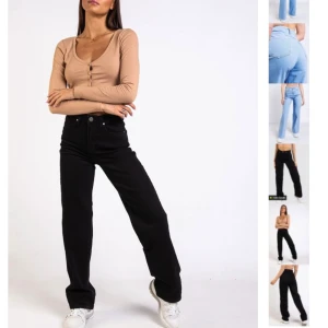 Svarta raka jeans  - HELT NYA!!!!  Raka svarta jeans från madlady, råkade beställa två par, buda i kommentarerna💘💘 storlek 34 l30