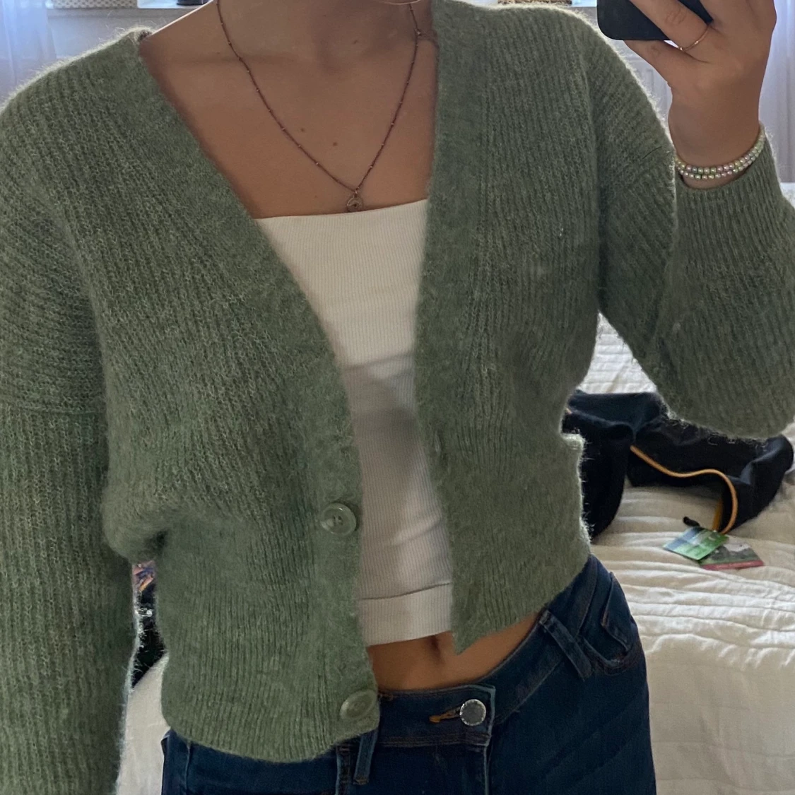 Stickad cardigan  - 90