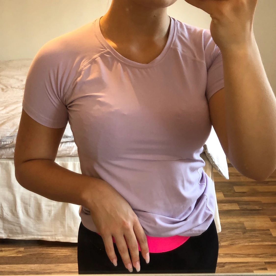 Lila träningstshirt - 91