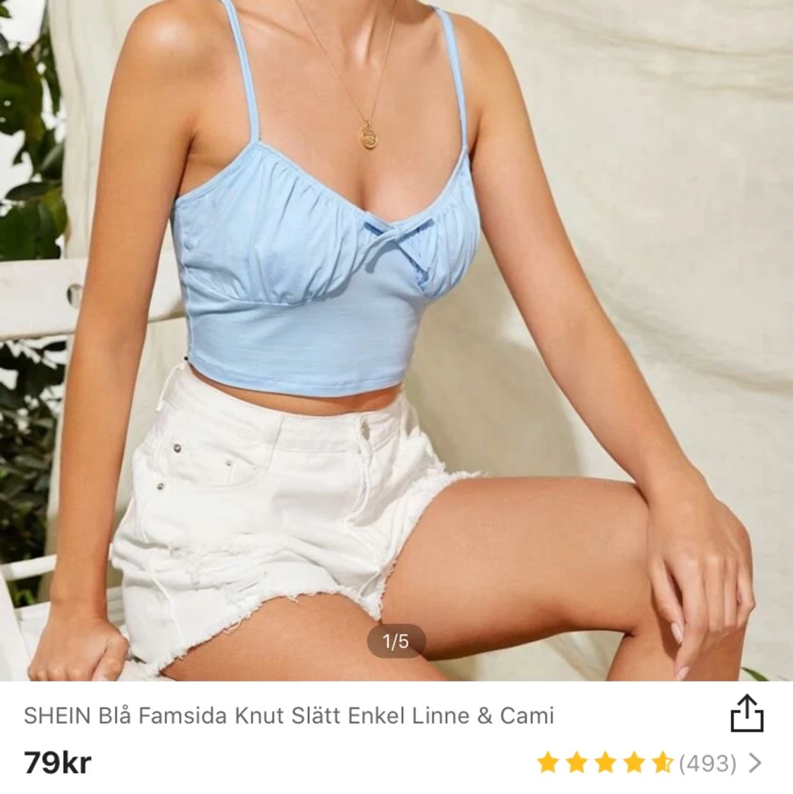 Blå linne från shein  - 90