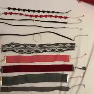 10 stycken chokers  100kr för alla  10kr styck  köparen står för frakt