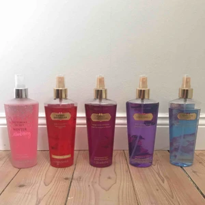  - 5 st parfymer från Victoria’s secret som knappt är använda, säljs för 50kr st eller högst bud.