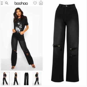  - Super snygga byxor från boohoo🙌 Köpta här på Plick men var för stora för mig😢💓 Är lagom långa för mig som är 168/169 cm. Frakten inkl i priset!  