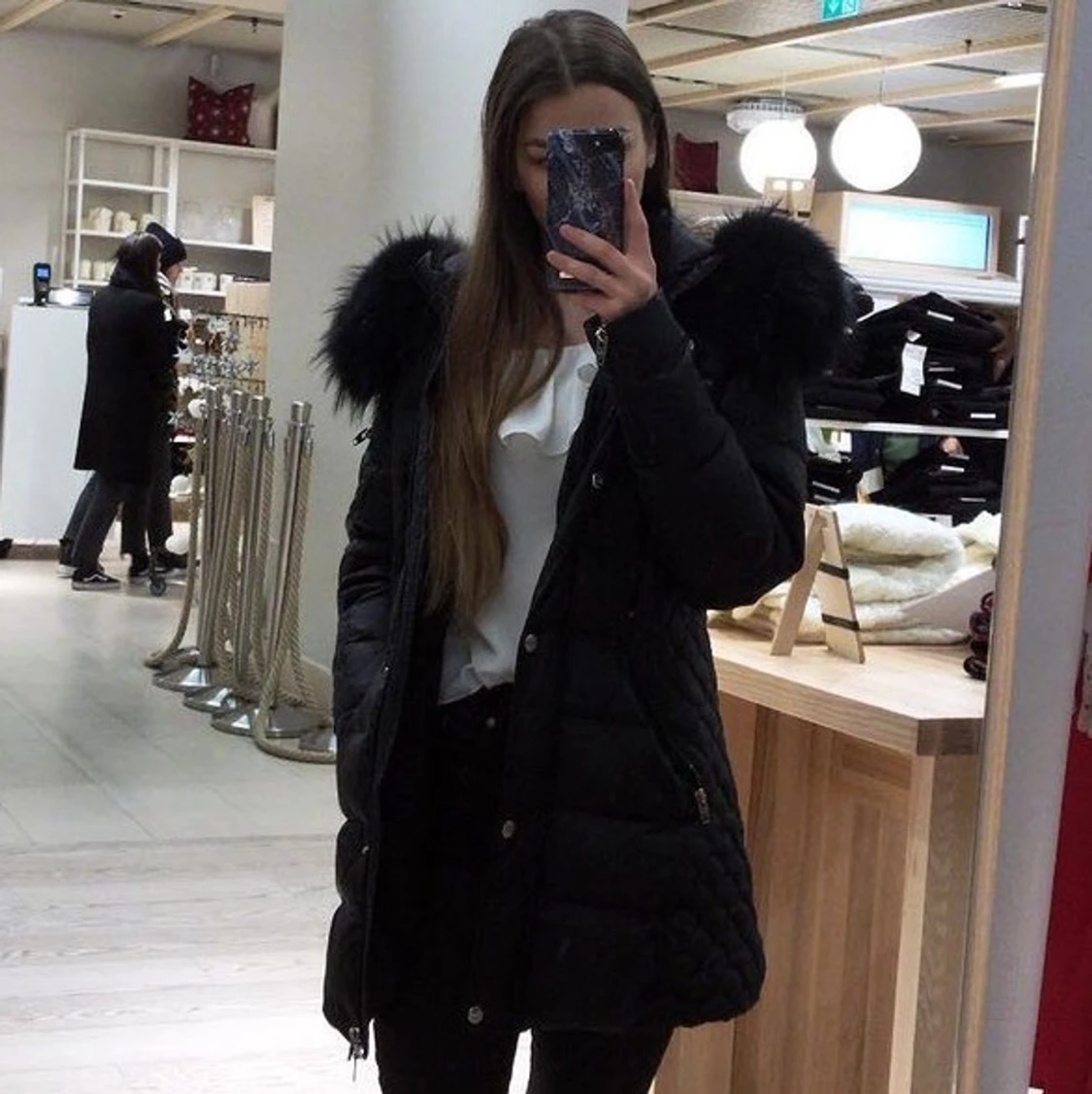 Rockandblue mid beam äkta päls strl 36