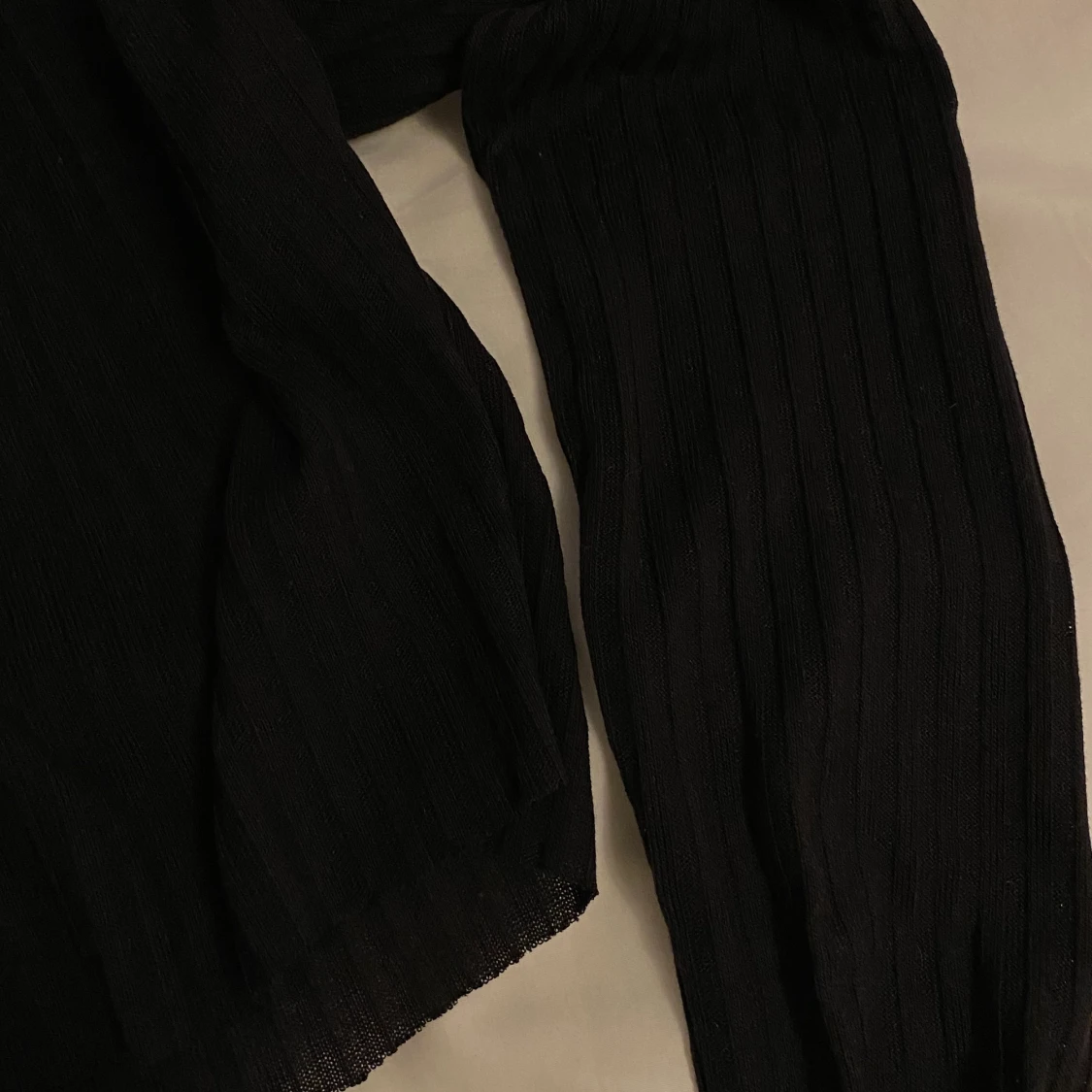 Croppad ribbad polo - 90