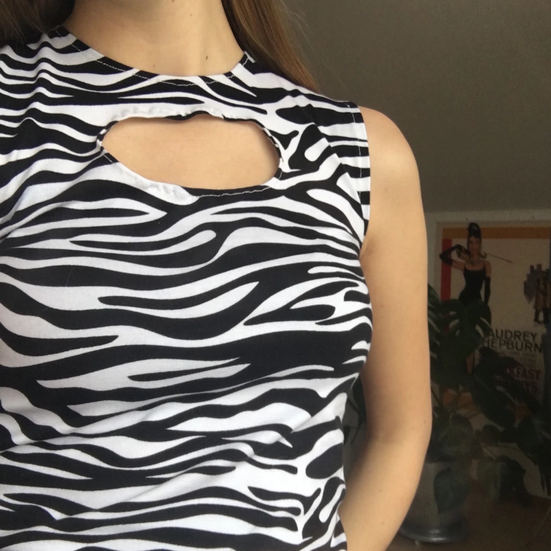 Topp i zebra mönster - 90