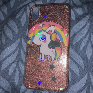 Unicorn telefon skal  - Glittrigt enhörnings skal till iPhone Xs 🥰