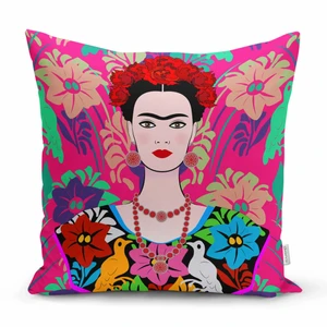 Frida Kahlo Kuddfodral digital tryck  - Frida Kahlo Kuddfodral digital tryck. Oanvänt  43x43 cm. Avtagbar. (dragkedja) Innerkudde ingår inte. Kraftigt och mjuk tygg. Ca 100 gr. 