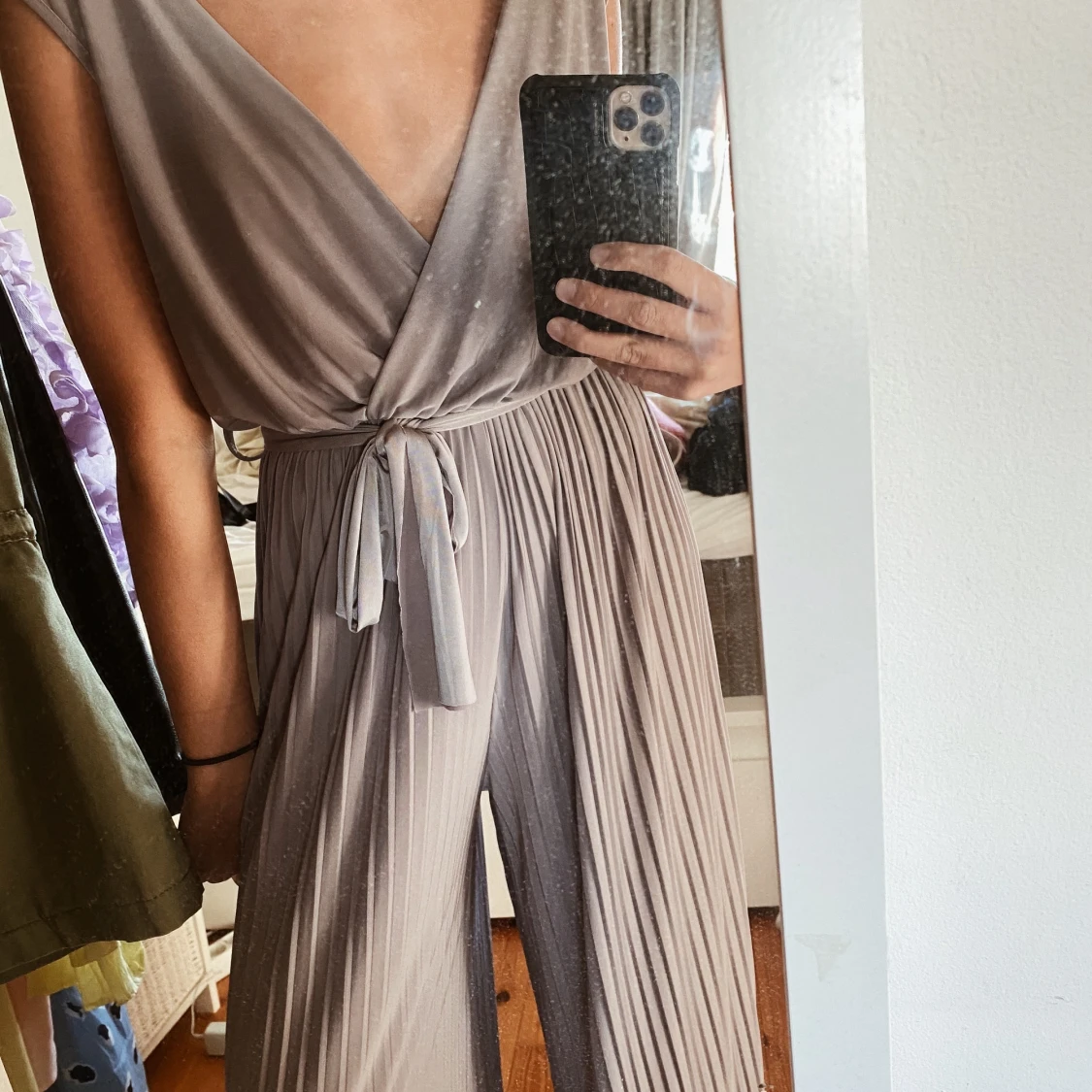 Beige/grå Byxdress