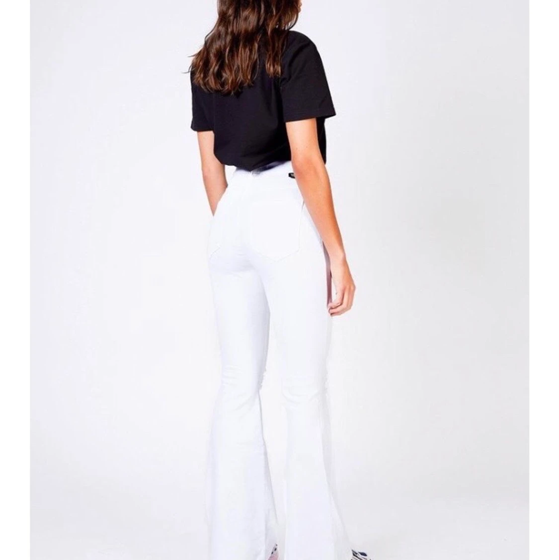 Dr denim jeans bootcut med slitningar  - 90