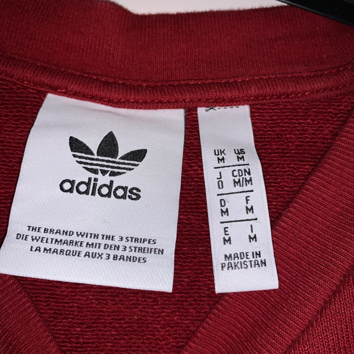 Vinröd adidas sweatshirt  - 91