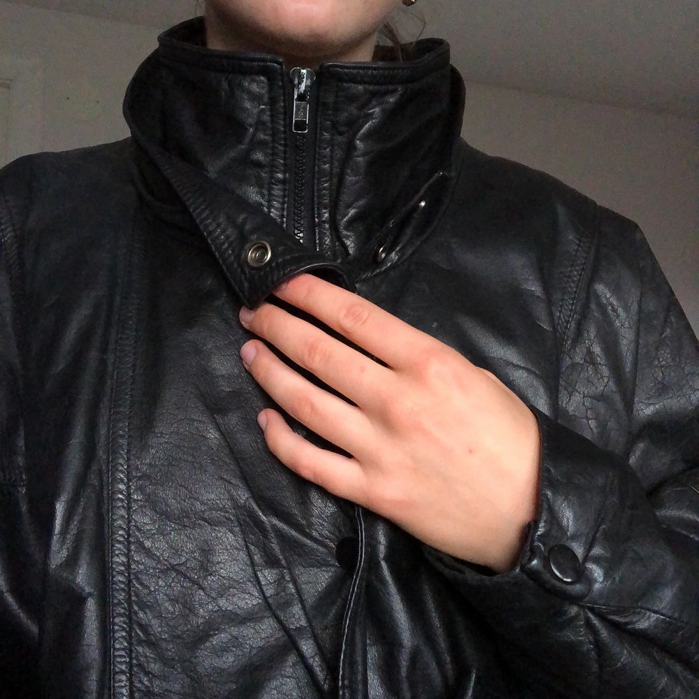 Svart skinnjacka - Jackor  Plick Second Hand