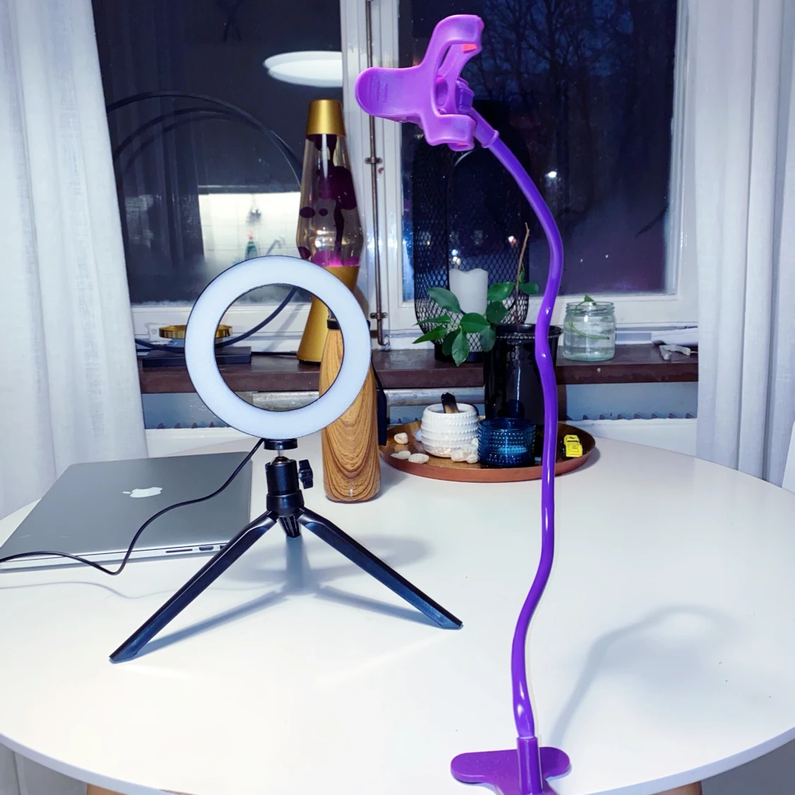 Telefonställning + Ringljus - 90