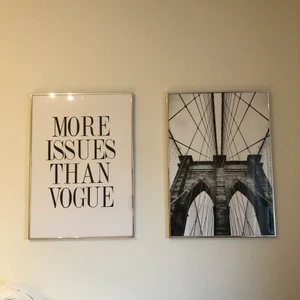 Tavlor - Säljer dessa två posters (ej ramen). Kika på mina tidigare annonser för pris etc🥰