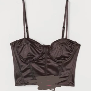 Burn korsett🤎👌🏾 - Jag säljer denna super trendiga slutsålda korsett toppen från hm, i en brun skimmerig färg, kan passa xxs-s fast en liten s är själv i s! Har aldrig andvändar bara testats!!! Kan frakta eller mötas men hälst frakta! Banden är skusterbara ,Så fin under tröjor och skjortor men även bara som den är, kan andvändas med elr utan bh!                  BUDA I KOMMENTARENA!!! 🤎🪞👛💍🪲.           BUD:200kr