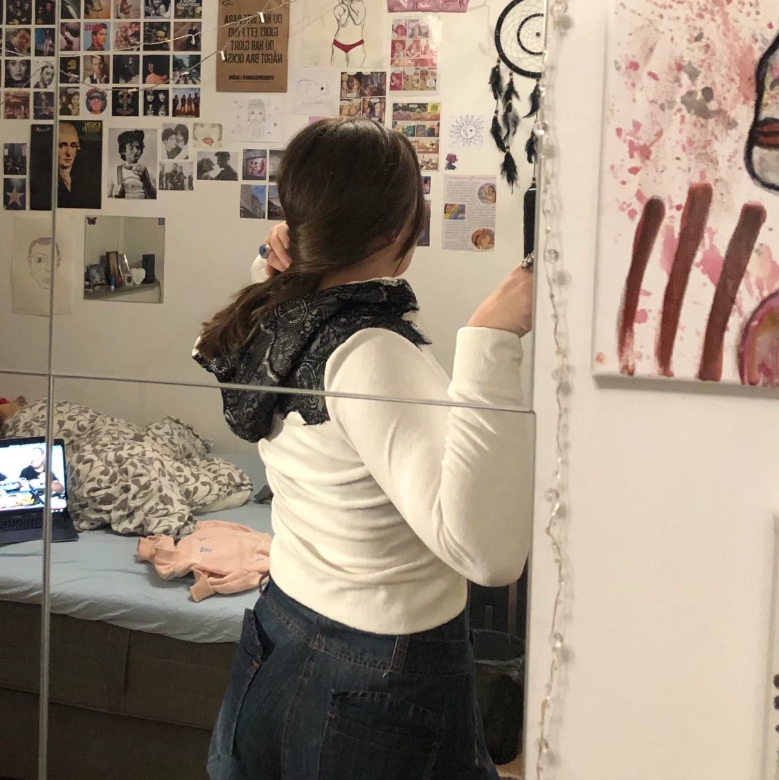 mjuk vit kofta🐮 - 91