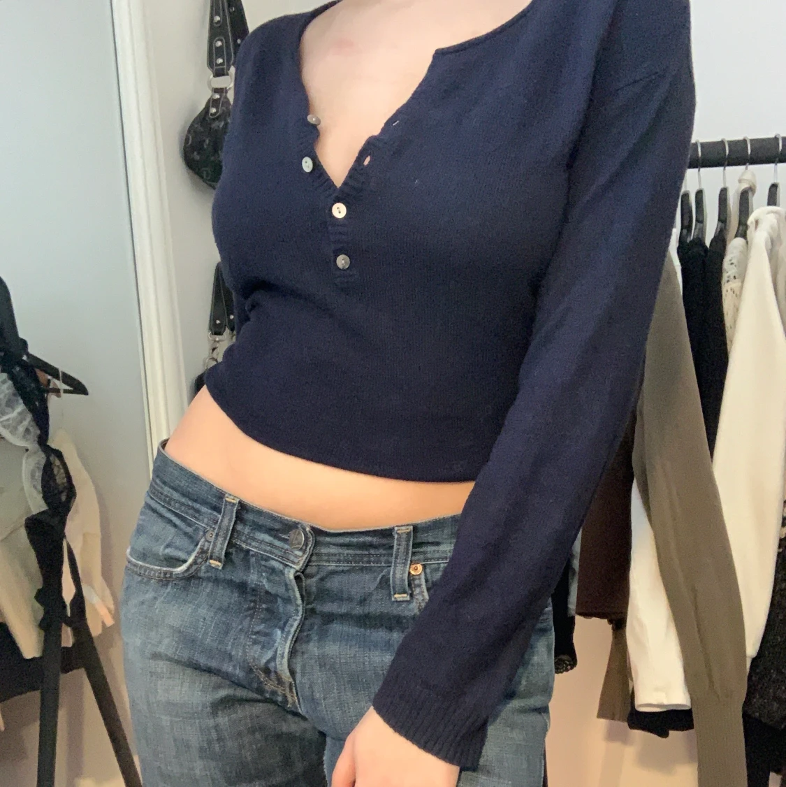 Söt tröja med knappar