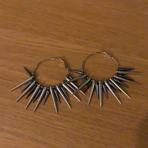 Balla örhängen i silverfärg - Helt oanvända örhängen i silverfärg säljes nu för endast 20:-. Varannan pinne är mörkare än de andra. Gratis frakt!