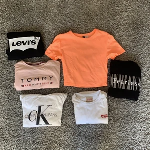 T-shirts  - säljer några fina, knappt använda T-shirtar då jag inte använder som längre, pris kan diskuteras🤩du står för frakt men den lär inte vara så dyr, kan skicka fler bilder om du vill🤩alla plaggen är i xxs/xs/s