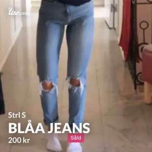 Säljer ett par blåa jeans i samma modell som på bilden(lånad bild) skriv för egna bilder 
