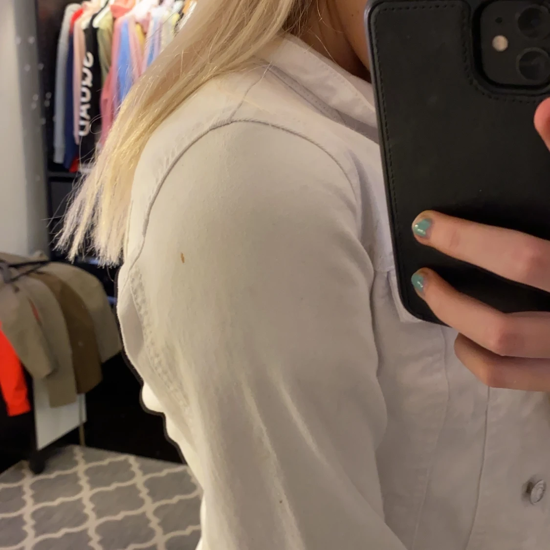 Vit jeans jacka  - 91