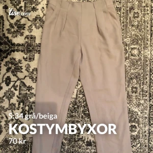 Kostymbyxor  - Beiga/grå