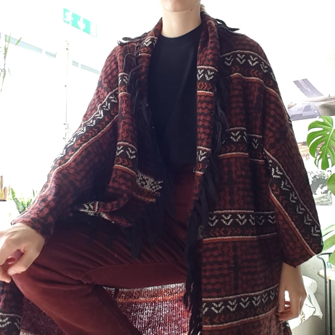 Bohemsk stickad kofta - 90