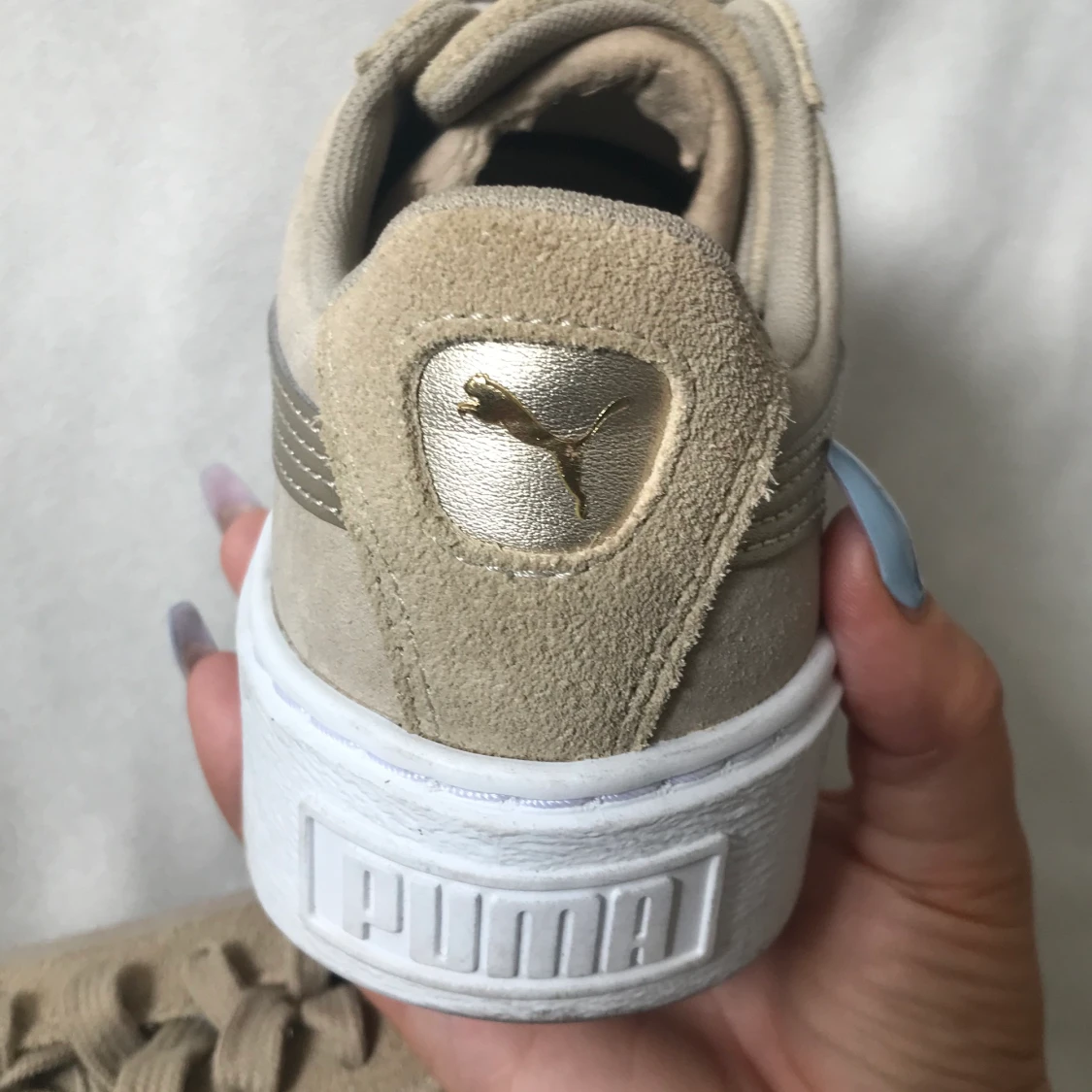 Puma, i mocka, hög sula, strl 37,5 - 91