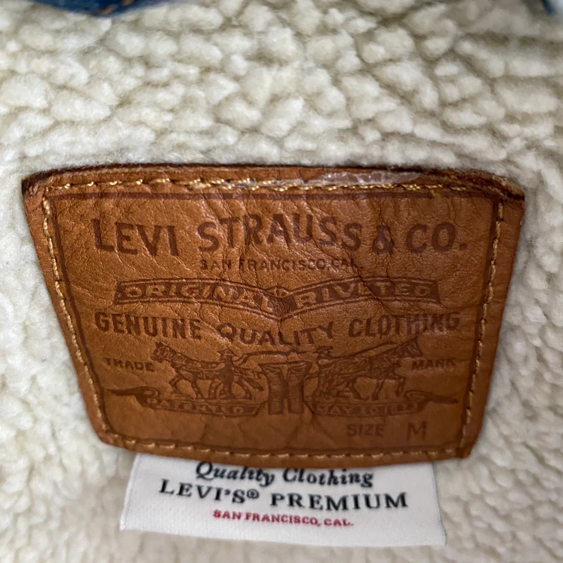 Levis fodrad jeansjacka - 90