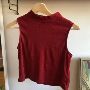  - Vinrött pololinne. Strl L men passar nog både dig som har S och M också. Använt kanske 1 gång. 