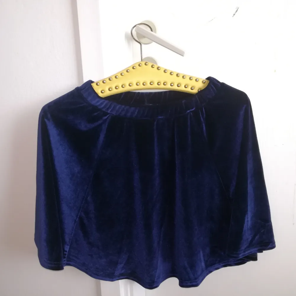 Blue velvet skirt !!!. Kjolar.