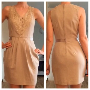  - Beige klänning från h&m Strl 36. Köparen står för eventuell fraktkostnad och betalning görs via swish.