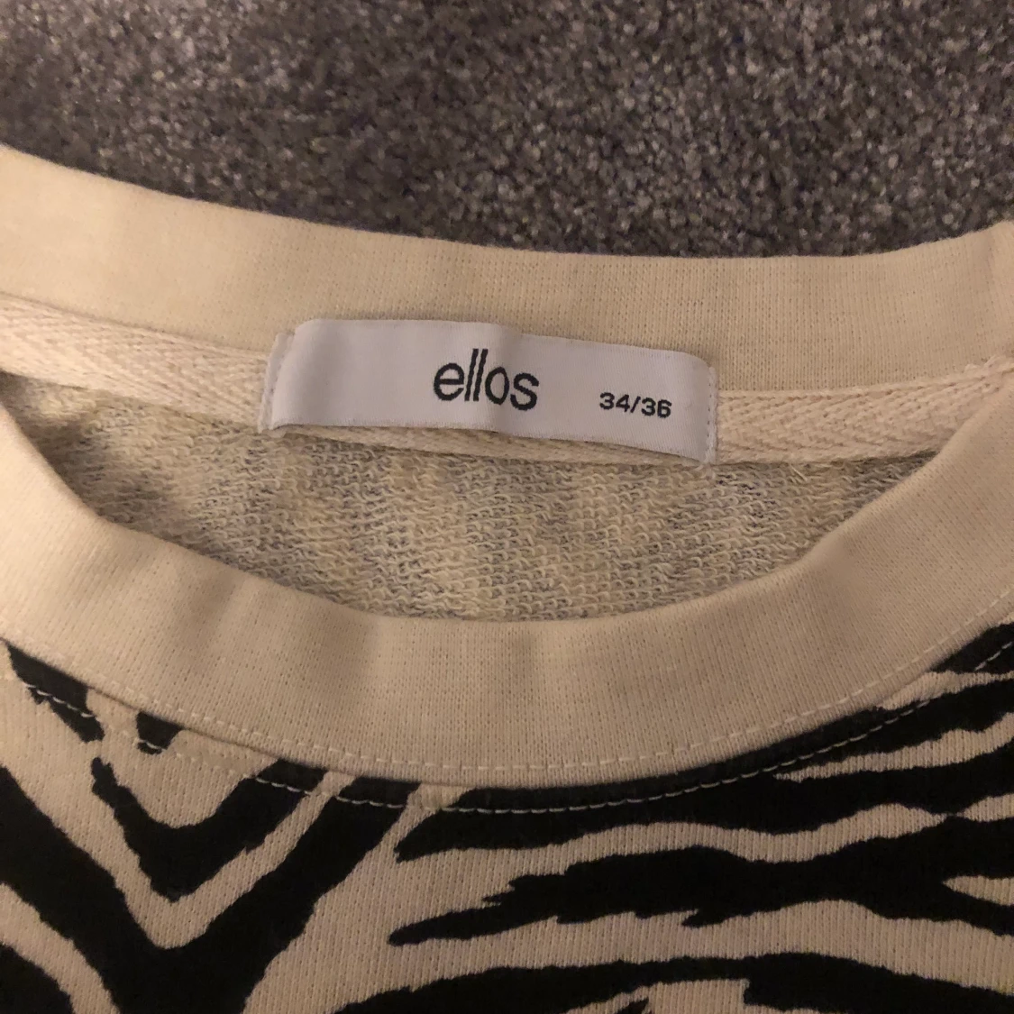 Zebra mönstrad sweatshirt  - 91