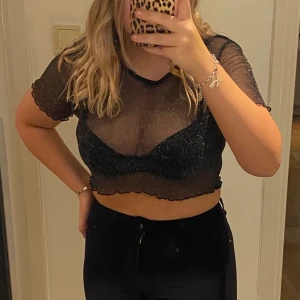 Mesh topp  - Glittrig mesh topp. Aldrig använd 
