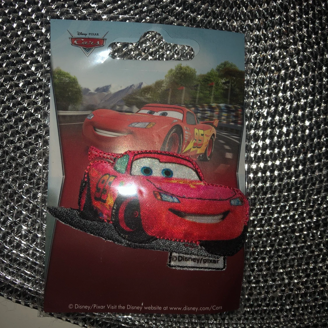 Blixten mqueen tyget tygmärke