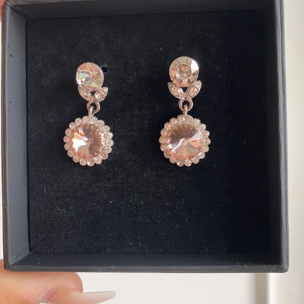 Ett par fina rosa silvriga örhängen från Lily and rose. Nypris 349kr. Accessoarer.