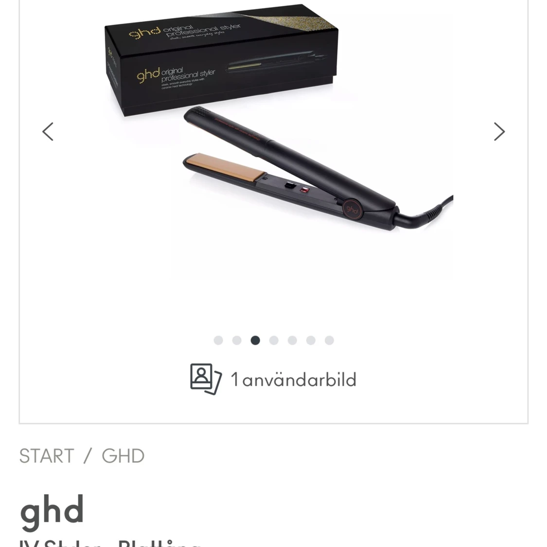 Stryker ifrån GHD i perfekt skick